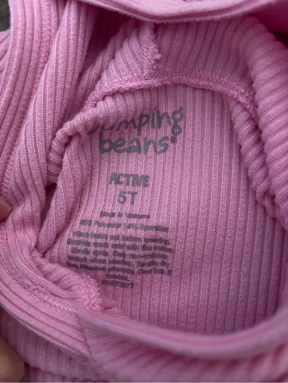 jumping beans Pink Ribbed Hoodie Pullover